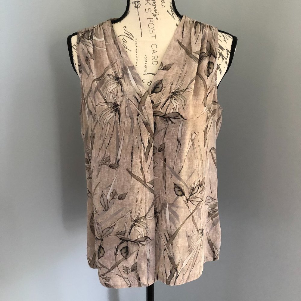 Ecru Sleeveless Blouse